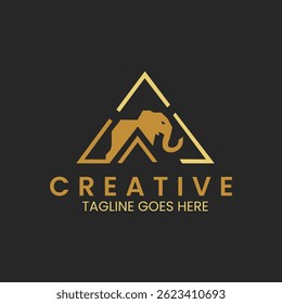 Elephant Symbol Logo Stock Vector