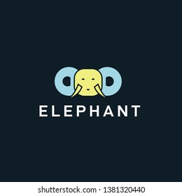 Elephant symbol - vector illustration  