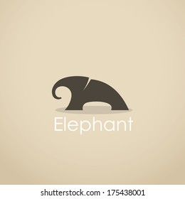 Elephant symbol - vector illustration