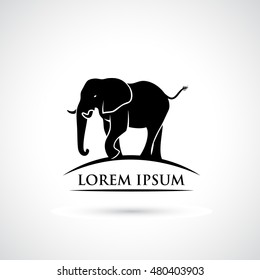 Elephant symbol - vector illustration

