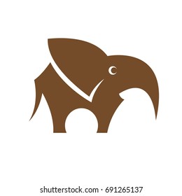 Elephant symbol - vector illustration