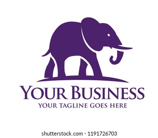 Elephant symbol Vector illustration logo concept