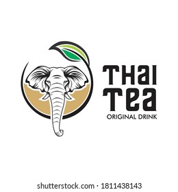 ELEPHANT THAI TEA DRINK FROM THAILAND - LOGO DESIGN TEMPLATE