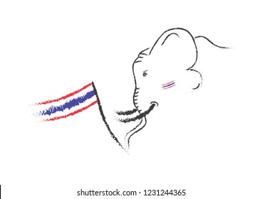 elephant thailand vector