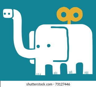 elephant toy with key