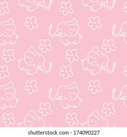 Elephant Toys Seamless Pattern