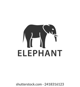 elephant tusk animal element logo