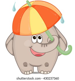 Elephant with umbrella