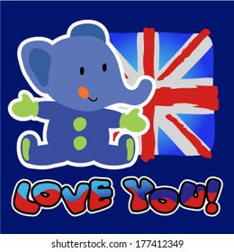 elephant and union jack