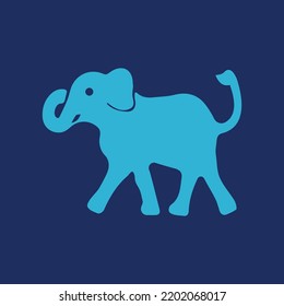 Diseño del logotipo de animales elefantes vectoriales