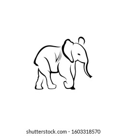 elephant vector, for animal logos