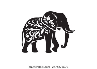 A Elephant vector art illustration