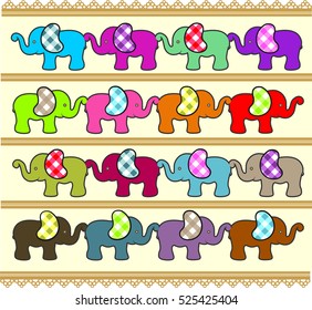 Elephant vector background
