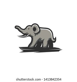 elephant vector design logo template