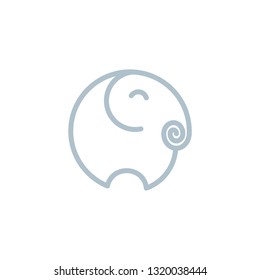 Elephant Vector Flat Design