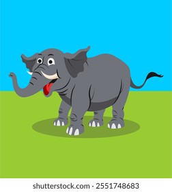Elephant vector graphic design and illustration