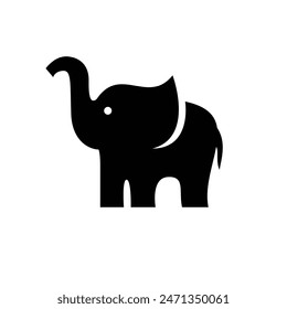 elephant vector icon illustration design template