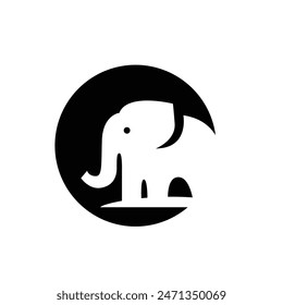 elephant vector icon illustration design template