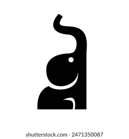 elephant vector icon illustration design template