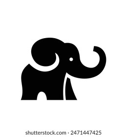 Plantilla de diseño de ilustración de ícono de Vector de elefante