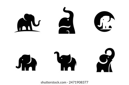 elephant vector icon illustration design template