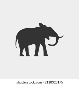 Elephant vector icon illustration sign