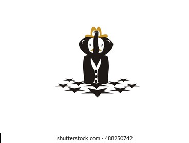 elephant vector icon logo