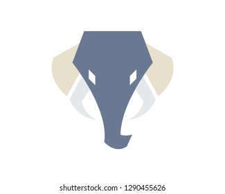 Elephant vector icon. Modern simple icon style for graphic and web design, logo.