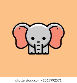 elephant vector icon on a transparent background, animal concept on use for web, website and mobile app