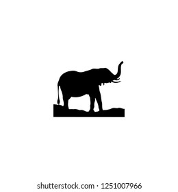 elephant vector icon. elephant sign on white background. elephant icon for web and app