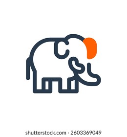 Elephant Vector Icon for Songkran