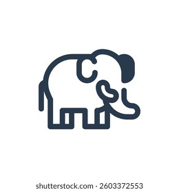 Elephant Vector Icon for Songkran