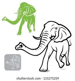 Elephant - vector illustration