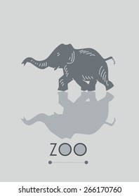 Elephant - vector illustration