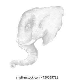 Elephant. Vector illustration