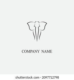 elephant vector illustration design icon logo