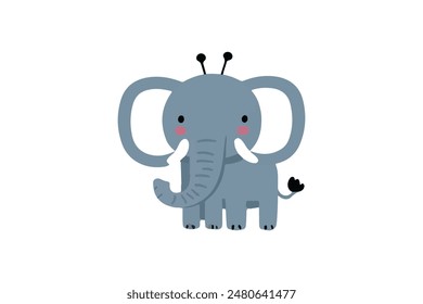 Elephant vector illustration isolated on a white background