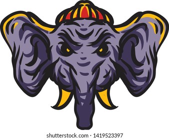 Elephant vector illustrations for t shirt designs