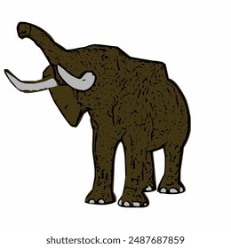 Elephant vector ilustration design template 