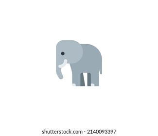 Elephant vector isolated icon. Elephant emoji illustration.