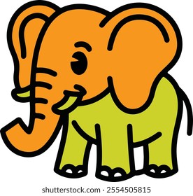 A elephant vector logo design