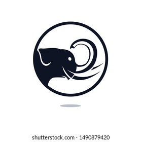 Elephant vector logo design. Creative elephant abstract logo design.
