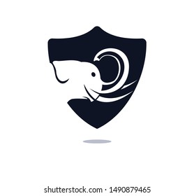 Elephant vector logo design. Creative elephant abstract logo design.