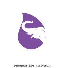 Elephant vector logo design. Creative elephant abstract logo design.