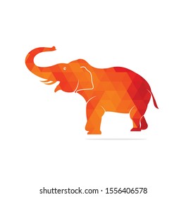 Elephant vector logo design. Creative elephant abstract logo design.