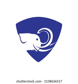 Elephant vector logo design. Creative elephant abstract logo design.