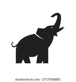 Elefant Vektor Logo Design Vorlage. Inspiration für kreative lineare Tierlogos