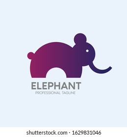 elephant vector logo design template