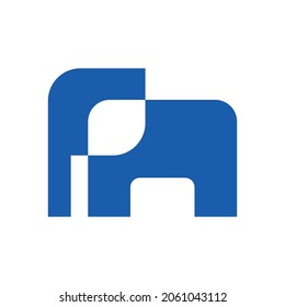 elephant vector logo design template