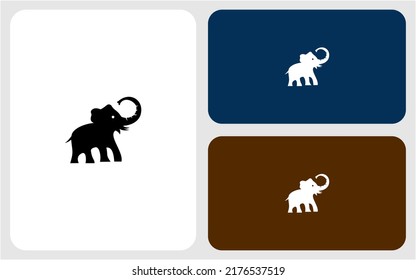 Elephant vector logo design template